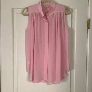 W by Worth Barbie Pink Silk Blouse - 6 - NWOT!
